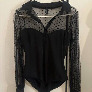 Thistle & Spire Meserole Bodysuit with Collar